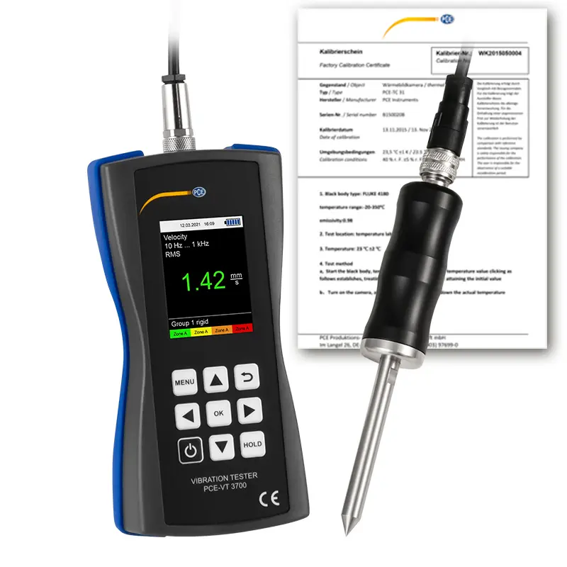 PCE Instruments -  PCE-VT 3700S-ICA Accelerometer