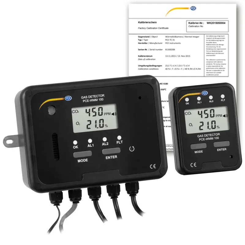 PCE Instruments -  PCE-WMM 100-ICA Air Quality Carbon Dioxide Meter