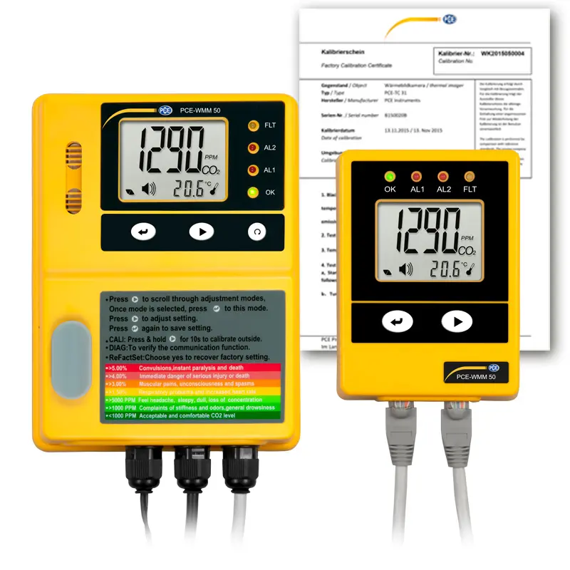 PCE Instruments -  PCE-WMM 50-ICA Air Quality Carbon Dioxide Meter