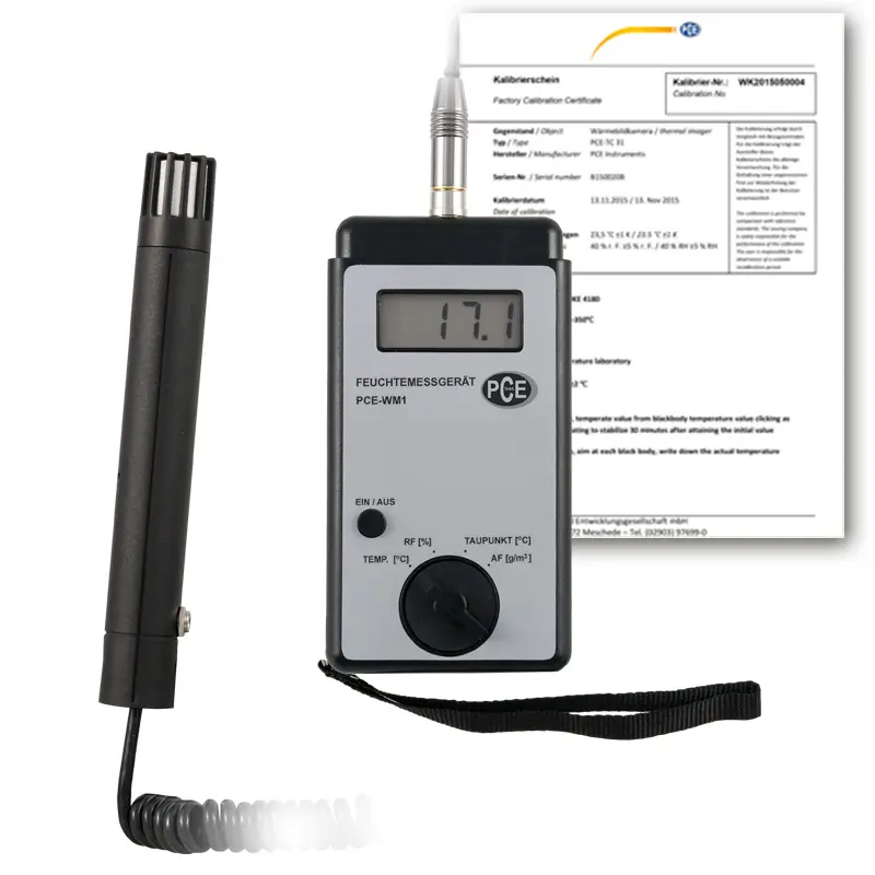 PCE Instruments -  PCE-WM1-ICA Multi-function Absolute Air Moisture Meter