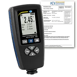 PCE Instruments - Thickness Gauge PCE-CT 5000H-ICA incl. ISO Calibration Certificate