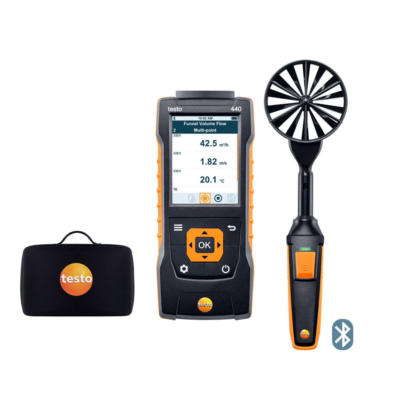 Testo 440 100 mm Vane Kit with Bluetooth