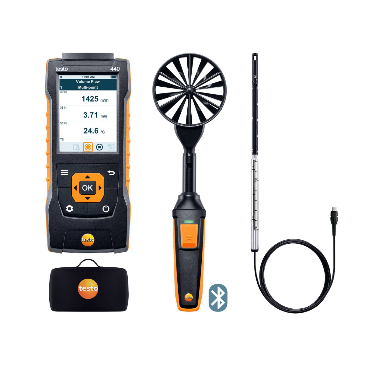 Testo 440 Air Flow ComboKit 1 with Bluetooth